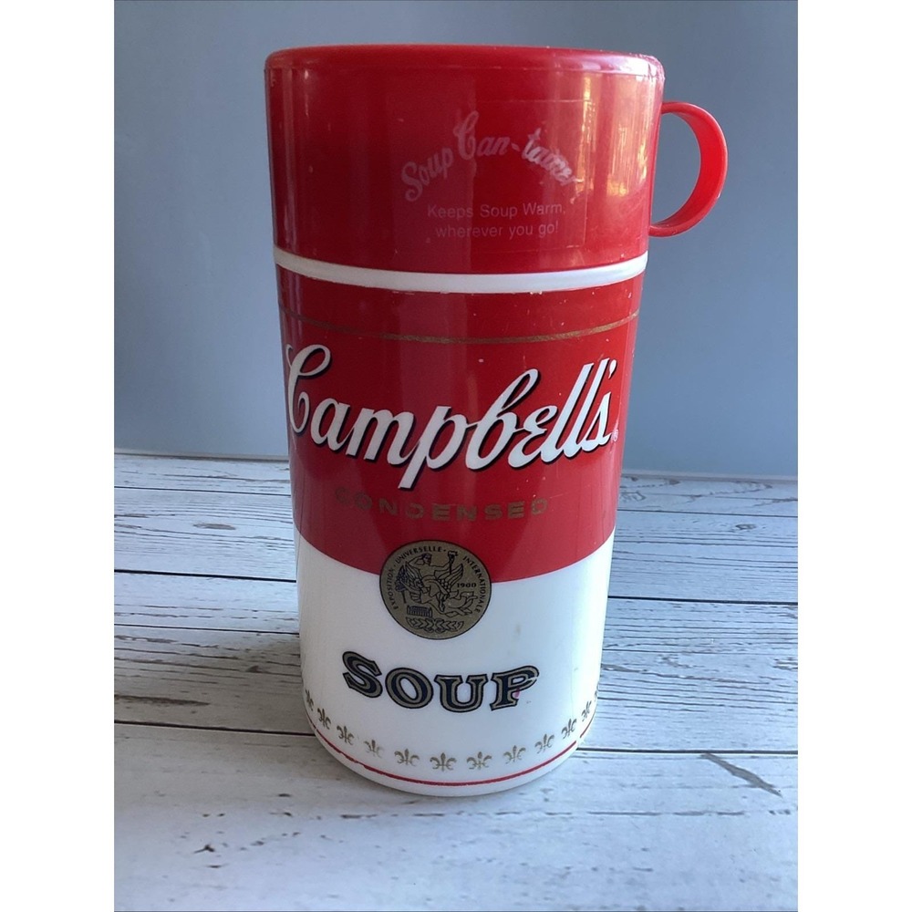 Vintage 1998 Campbells Soup Thermos Hot Cold 11.5 oz Insulated Cup USA